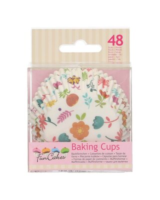Funcakes FunCakes Baking Cups -Floral- pk/48