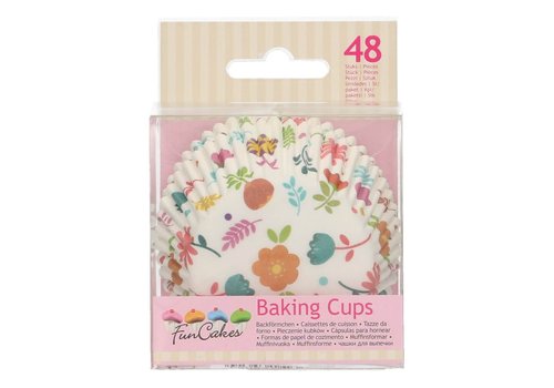 FunCakes Baking Cups -Floral- pk/48 