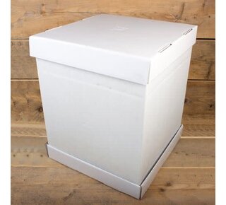 Funcakes FunCakes Taartdoos -Blanco 37x37x45cm- pk/1