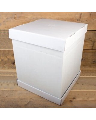 Funcakes FunCakes Taartdoos -Blanco 37x37x45cm- pk/1