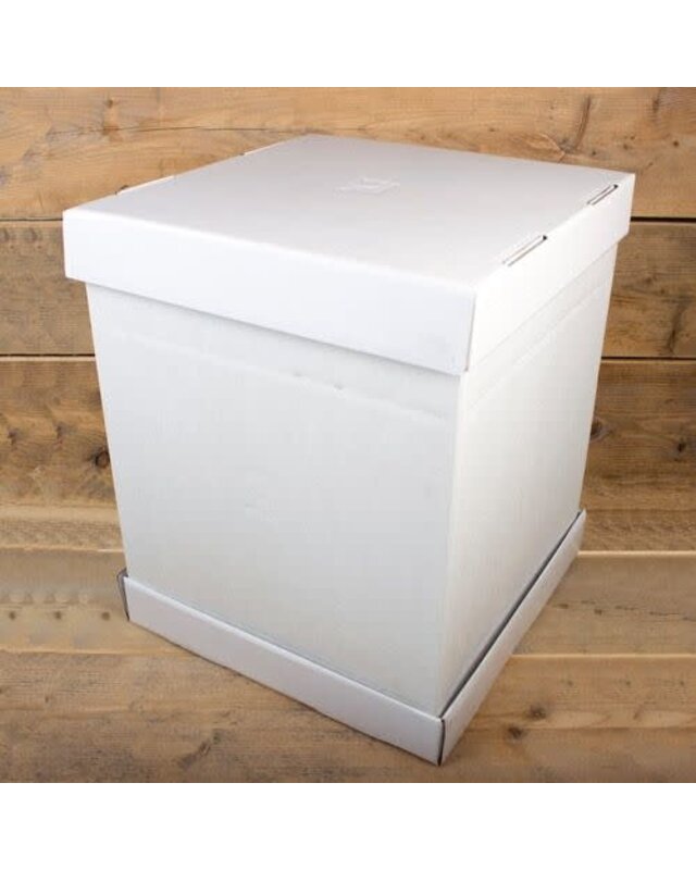 Funcakes FunCakes Taartdoos -Blanco 37x37x45cm- pk/1