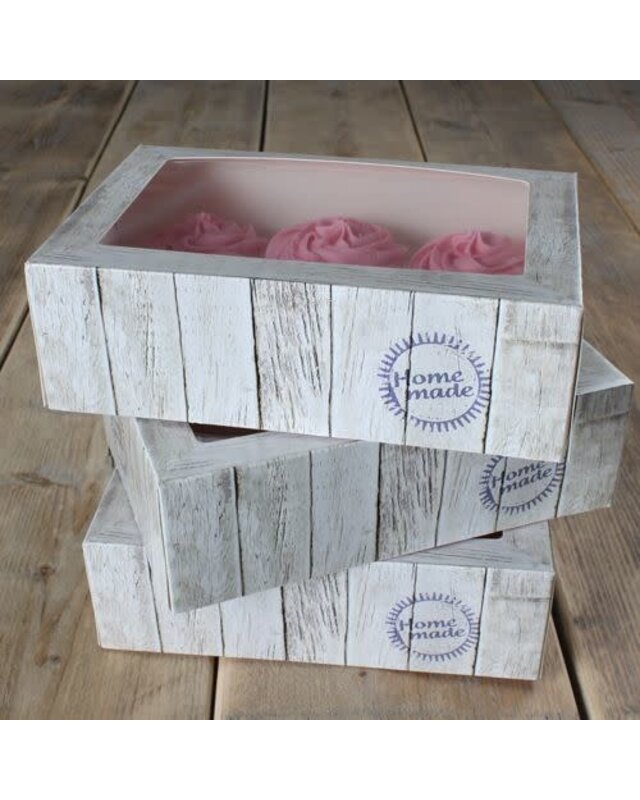 Funcakes FunCakes Cupcake Doos 6 - Pure pk/3