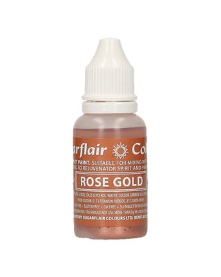 sugar flair Sugarflair Eetbare Druppel Kleurstof Rosé Goud 14ml
