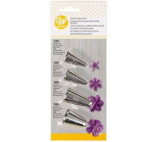 wilton Wilton Decorating Tip Set Flowers #109, #129, #190, #225