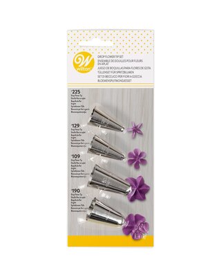 wilton Wilton Decorating Tip Set Flowers #109, #129, #190, #225