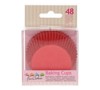 Funcakes FunCakes Cupcakevormpjes rood pk/48