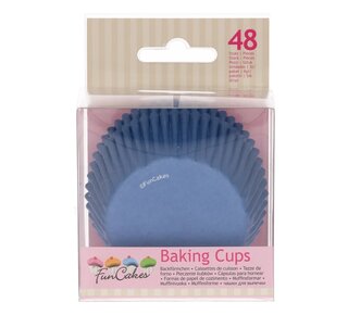 Funcakes FunCakes Cupcakevormpjes royal blauw pk/48