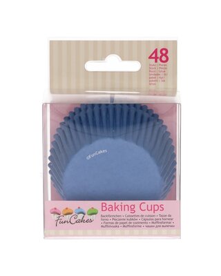 Funcakes FunCakes Cupcakevormpjes royal blauw pk/48