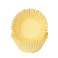 House of Marie Chocolade Baking Cups Pastel Geel