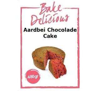 bake delicious Aardbei chocolade cake