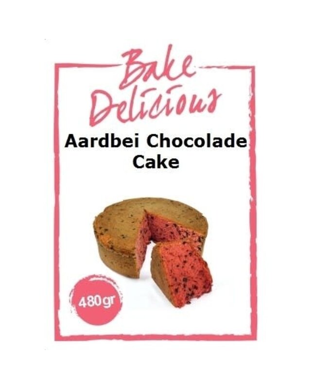 bake delicious Aardbei chocolade cake
