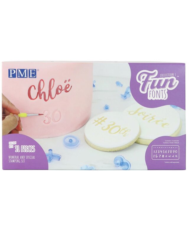 PME PME Tekst Stempels 'Fun Fonts' Cijfers & Leestekens