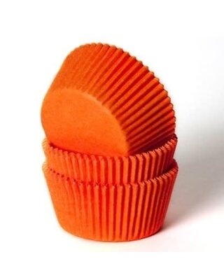 House of Marie House of Marie Baking cups Oranje - pk/50