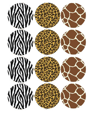 cupcake print jungle dieren print