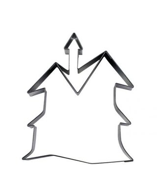 städter Haunted House koekjesvorm RVS 8 x 9 cm