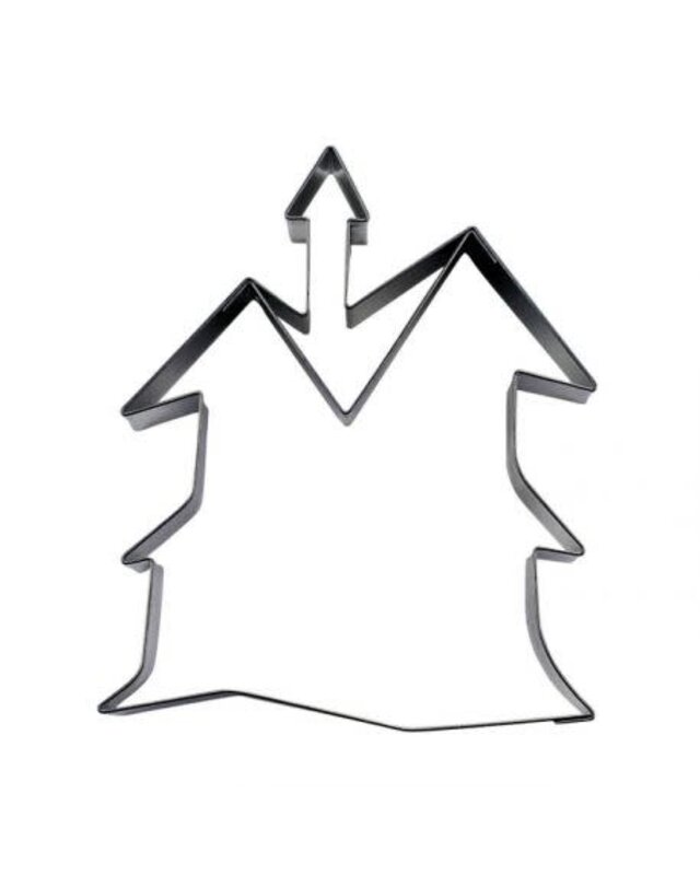 städter Haunted House koekjesvorm RVS 8 x 9 cm