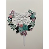 Topper bride to be wit acryl