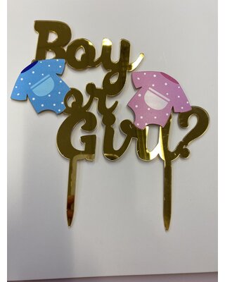 Topper boy or girl acryl