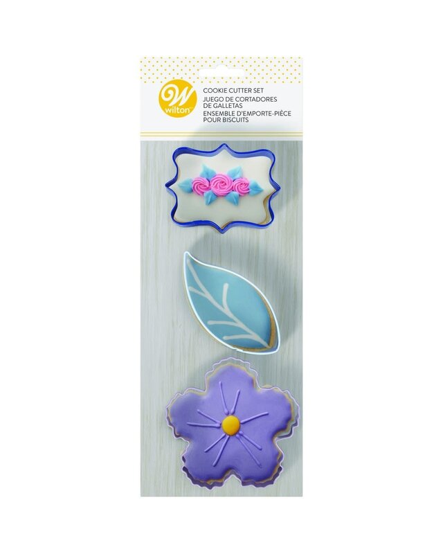 wilton Cookie Cutters Floral Set/3 door Wilton