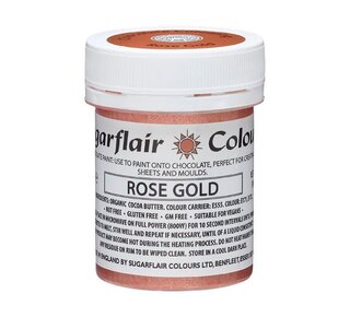sugarflair Sugarflair Chocolade Verf Rosé Goud 35g