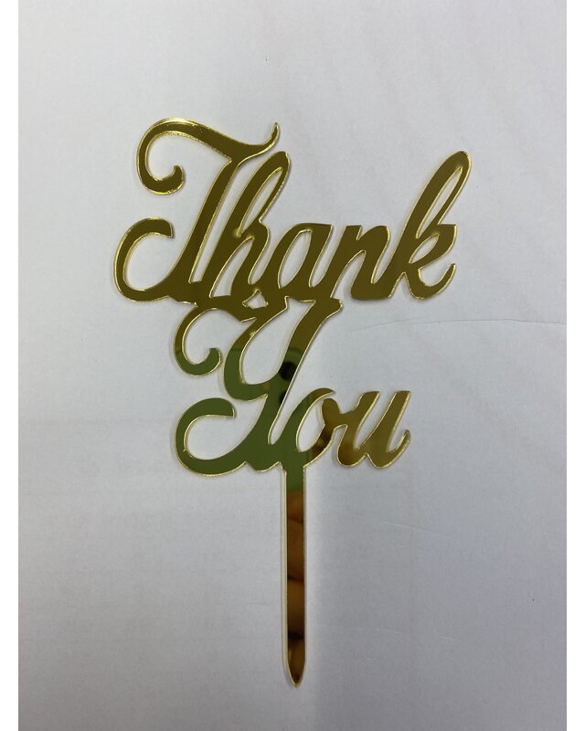 Thank you acryl goud