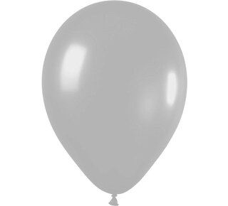 Ballonnen Metallic Zilver 30cm 10st
