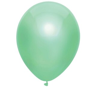 Ballonnen Metallic Mint 30cm 10st