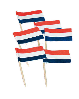 Vlaggetjes Nederland 50 stuks