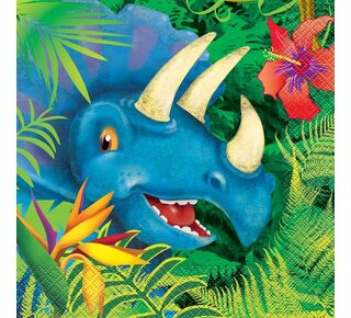Servetten Dinosaurus 33x33cm 16st