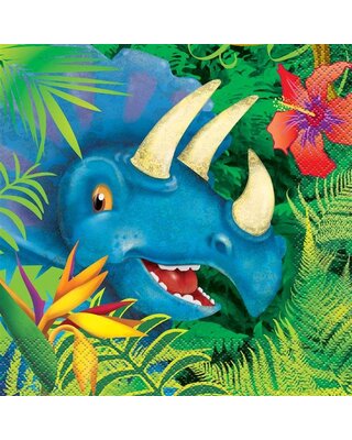 Servetten Dinosaurus 33x33cm 16st