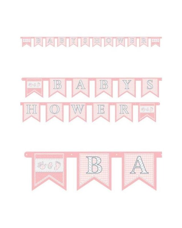 Letterslinger "Babyshower" Meisje