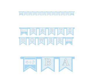 Letterslinger "Babyshower" jongen
