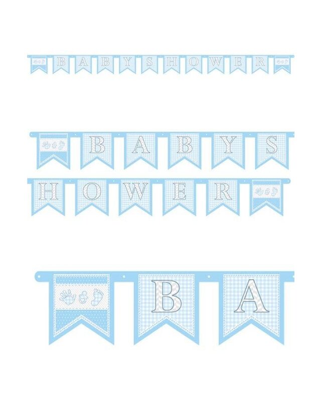 Letterslinger "Babyshower" jongen