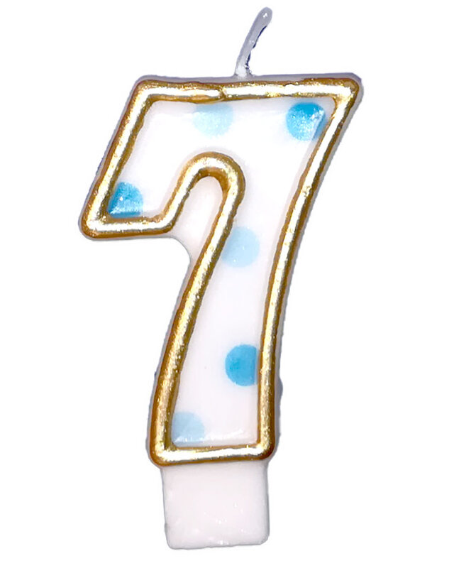 Cijferkaars Blauw "7"