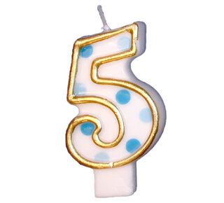 Cijferkaars Blauw "5"