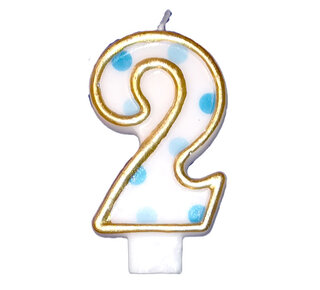 Cijferkaars Blauw "2"