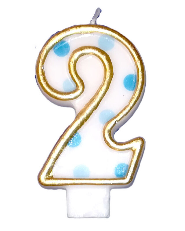 Cijferkaars Blauw "2"