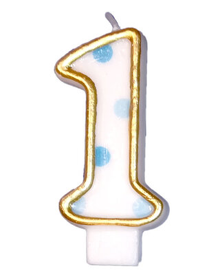 Cijferkaars Blauw "1"