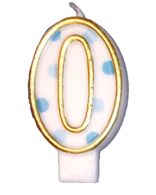 Cijferkaars Blauw "0"