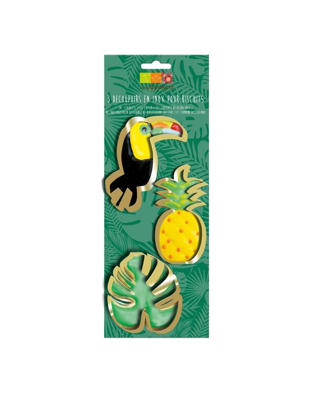 scrapcooking Scrapcooking Koekjesuitsteker Tropical Set/3