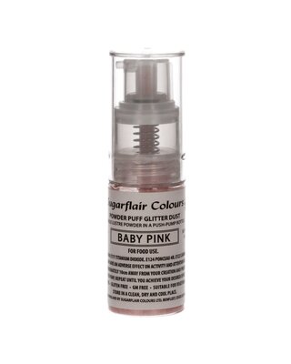 sugar flair Sugarflair Pomp Spray Glitterpoeder Babyroze