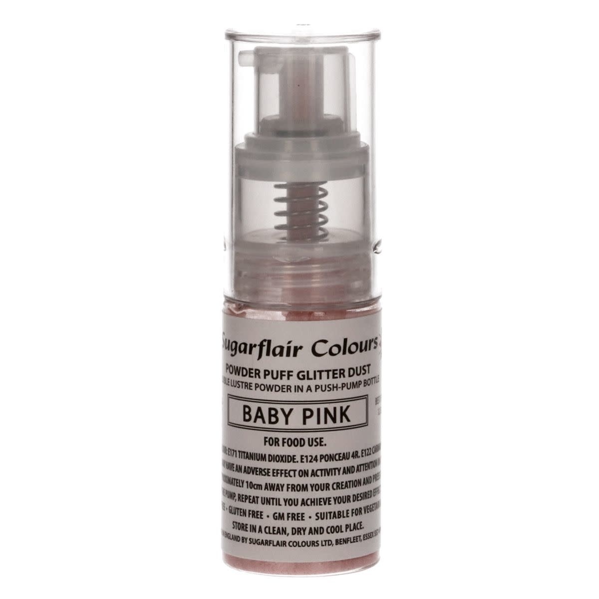 sugar flair Sugarflair Pomp Spray Glitterpoeder Babyroze