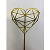 geometrisch hart topper acryl goud
