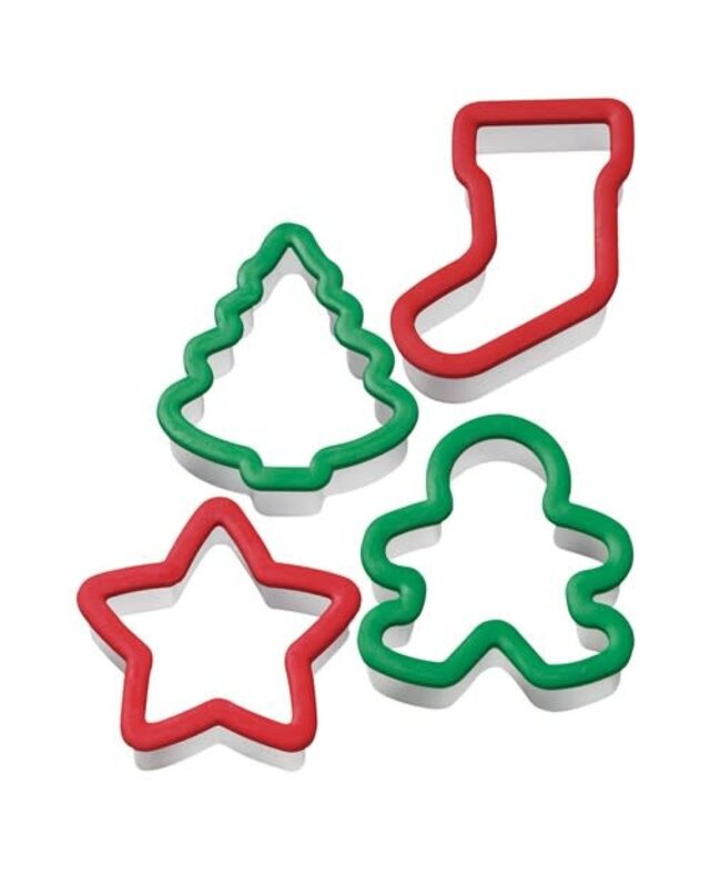 wilton Wilton Grippy Cutter Christmas set/4