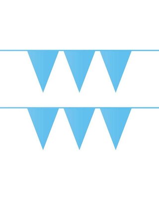 Vlaggenlijn lichtblauw 10 m