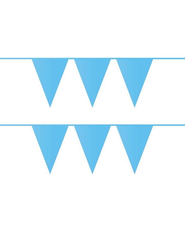 Vlaggenlijn lichtblauw 10 m