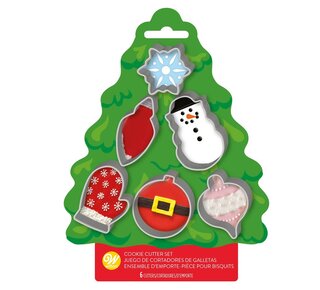 wilton Wilton Kerstboom koekjesuitsteker set 6