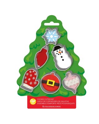 wilton Wilton Kerstboom koekjesuitsteker set 6