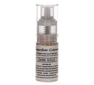 sugar flair Sugarflair Pomp Spray Glitterpoeder Donker goud