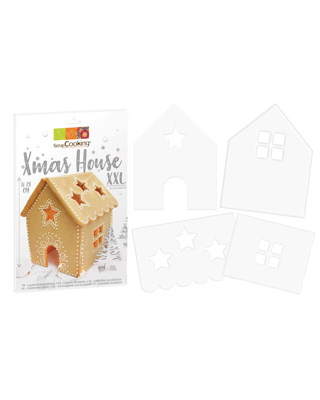 scrapcooking Scrapcooking Cookie Template XXL Xmas House Set/4